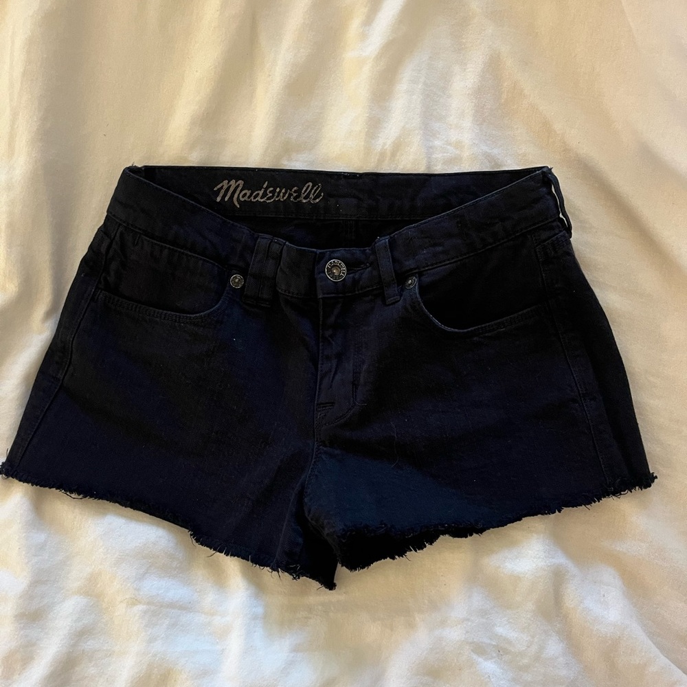 Madewell black shorts jean
